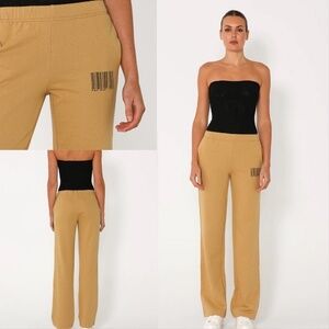 BY.DYLN REVOLVE YELLOW BARCODE TRACKPANT SWEATS ATHLEISURE XS